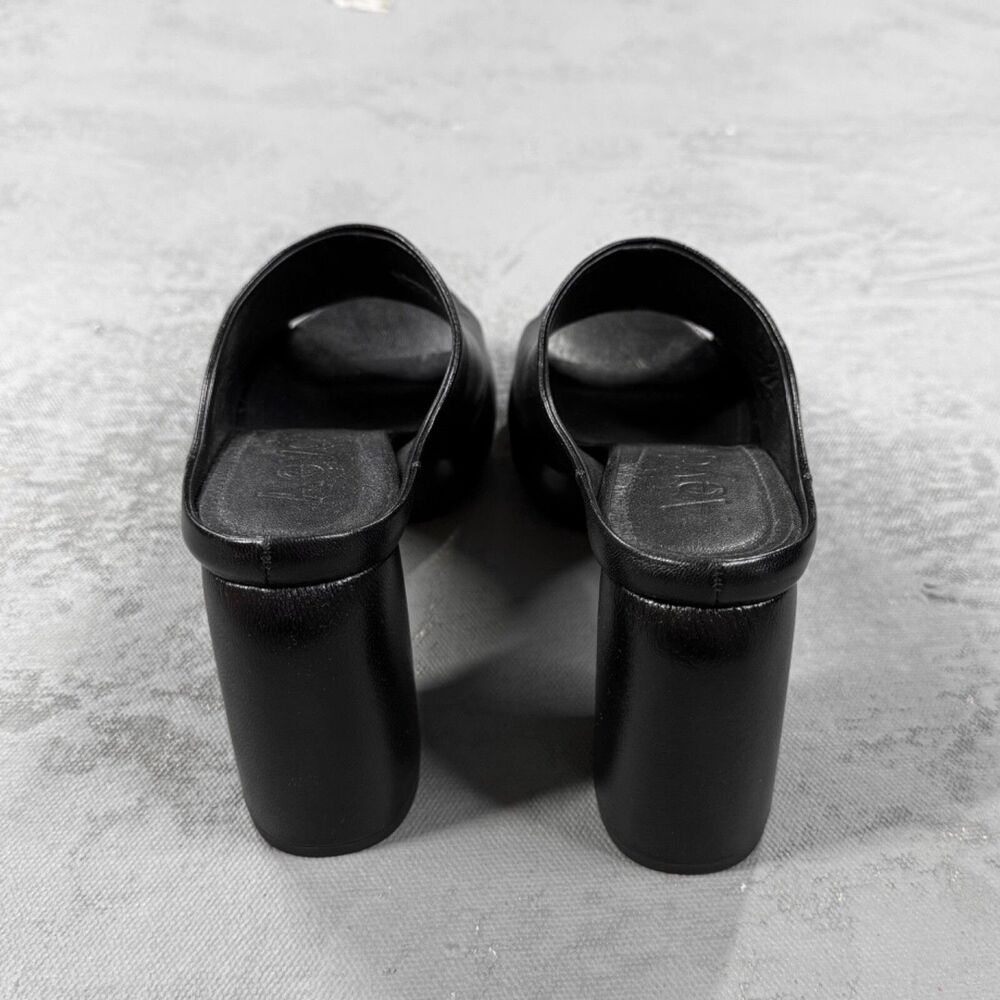 Aeyde Black Leather Platform Sandals Size EU 36, US 5 - Picture 4 of 8